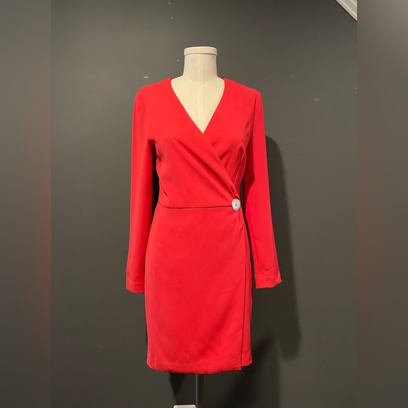 Mango Button wrap dress - Picture 4 of 5